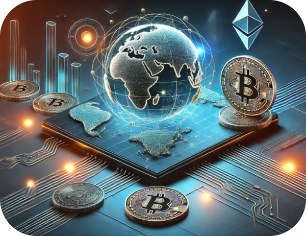 blockchain globe